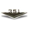 Scott Drake C3OZ-16228-351 1965-1966 351 Fender Emblem view 1