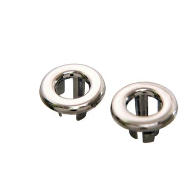 Scott Drake C5DZ-6221999-C 1965-1973 Door Lock Knob Grommets Chrome Pair