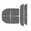 Rvinyl Window Tint Kit Compatible with Chevrolet Silverado 2014-2018 4 Door - Black 35% - Single Ply No Bubble Film - Do it Yourself Vehicle Complete Precut Kit view 1
