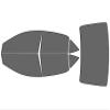 Rvinyl Window Tint Kit for Toyota Corolla 2014-2019 Sedan Full Kit 35% view 1