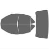 Rvinyl Window Tint Kit for Toyota Corolla 2014-2019 Sedan Full Kit 35% view 2