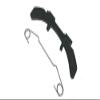 Fuel Tank Door Hinge Kit with Spring FITS Volvo V70 XC70 S60 S80 XC90 view 1