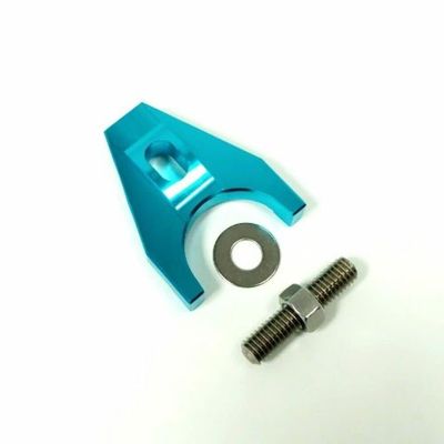Hot Rod Blue Billet Aluminum Distributor Hold Down Clamp SBC 350 BBC 454