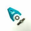 Hot Rod Blue Billet Aluminum Distributor Hold Down Clamp SBC 350 BBC 454 view 1