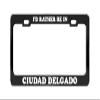 I'd Rather BE in Ciudad Delgado El Salvador Black License Plate Frame view 1