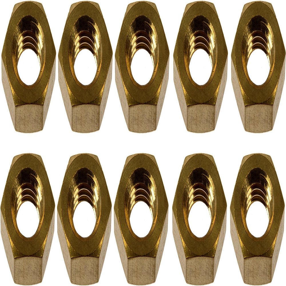 Dorman 03424 Brass Exhaust Nuts, 10 Pack Universal Fit