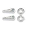 Scott Drake C8AZ6262622-72A Seat Latch Handle & Bezel Set view 1