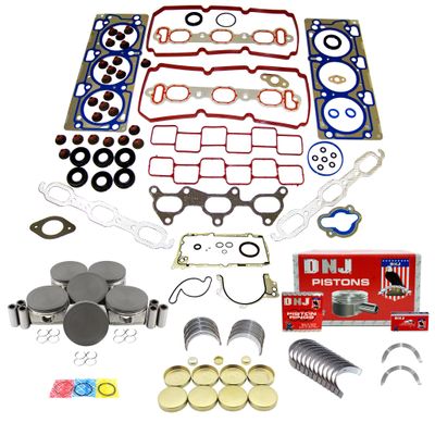 DNJ EK1151A Engine Rebuild Kit for 2007-2010 Chrysler, Dodge 300, Avenger, Challenger 3.5L V6 24V SOHC 3497cc