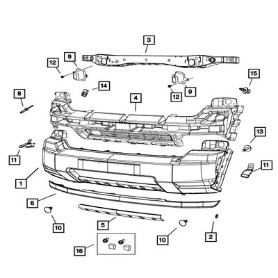 Mopar 68032858AA RIVETNER PLASTIC