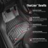 WeatherTech Custom Fit FloorLiners for Land Rover LR4 / Discovery 4-1st & 2nd Row (45362-1-3), Tan view 3