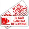 5 x in Car Camera Recording Warning Stickers (External Fitting) view 1
