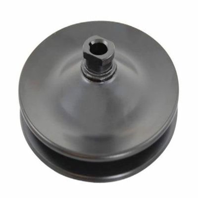 Black Steel Single Groove Power Steering Pulley Compatible with GM 1967-198
