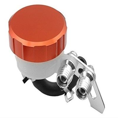 Orange Motorcycle Parts CNC Billet Racing Front Brake Reservoir Clutch Tank Master Cylinder Fluid Oil Reservoir For Ducati 400 MONSTER 2004 2005 2006 2007