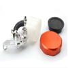 Orange Motorcycle Parts CNC Billet Racing Front Brake Reservoir Clutch Tank Master Cylinder Fluid Oil Reservoir For Ducati 400 MONSTER 2004 2005 2006 2007 view 4