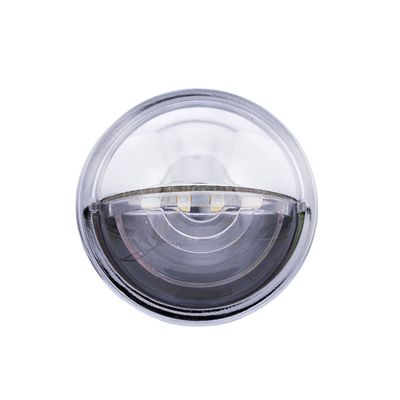 United Pacific 39995B 4 LED Rounded License Light, 1 Diameter, Steel Housing, Easy Push-On Install, Bright White LED Light 1 Unit