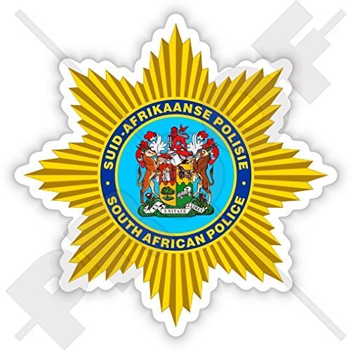 SOUTH AFRICA POLICE Former Badge, SAP Suid-Afrikaanse Polisie, S.African 3,5" (90mm) Vinyl Sticker, Decal