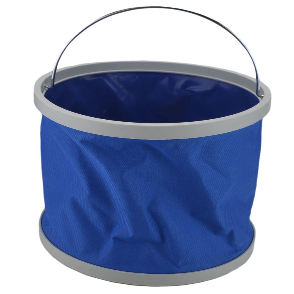 Foldable Car Water Container Portable Fishing Barrel Folding Bucket - 11 Liters