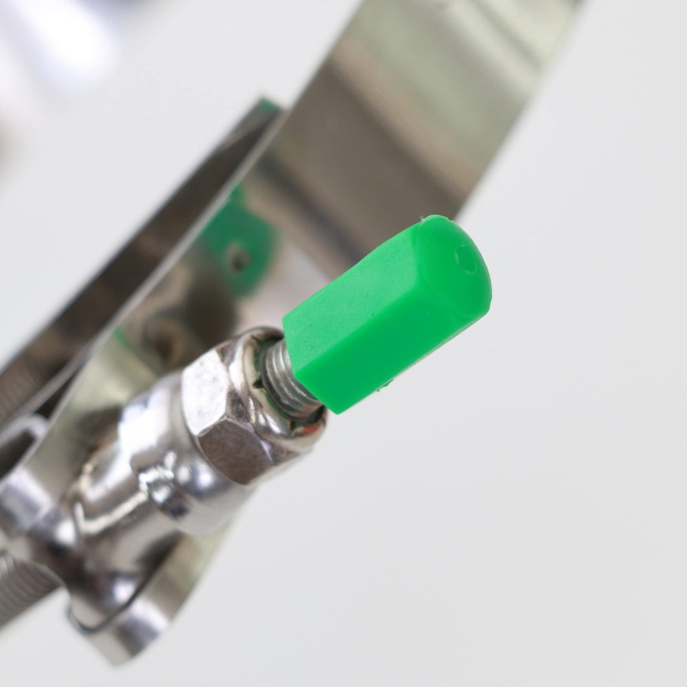 Clamp-Aid Hose Clamps t-Bolt Bolt caps for 1/4" Diameter Bolts. Package of 20. Color: Green