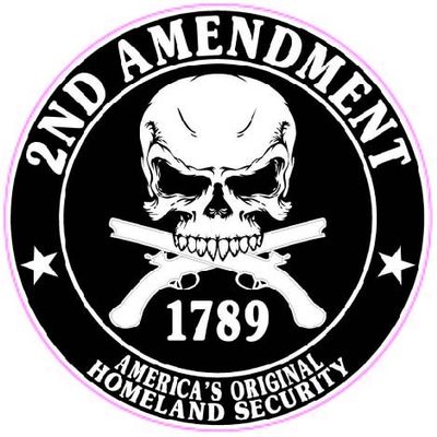 2nd Amendment Right to Bare Arms Large 10 in. Decal