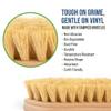 Finyl Fix Vinyl & Leather Scrub Brush - Natural, Non-abrasive Tampico Bristles: Upholstery Cleaning, Boats, Canvas, Car Detailing, Couch Cleaner, Leather Car Seat Cleaner, Pet, Pig, Horse & Shoe Brush view 4