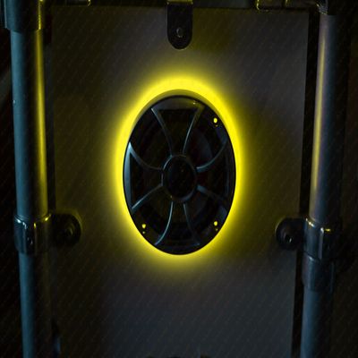 LED Speaker Light Rings for Wet Sounds REVO 6 6.5" XS-65 XS-650 SW-650 SW-65i - Pre-drilled- Ready to Install (2 Pack) (Yellow)