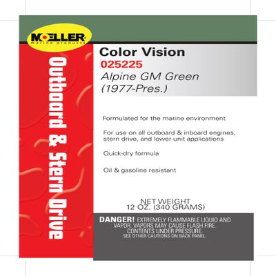 Color Vision Paint Color: GM Alpine Green (1977-Pres.)