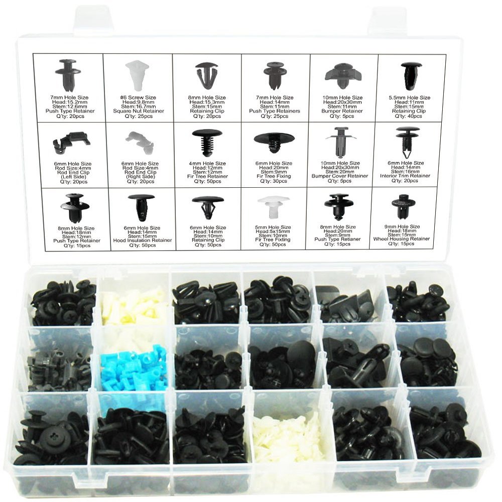 Swordfish 60230 475pc for Mazda Retainer Fastener Clip Assortment
