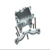 TT-01 Upgrade Parts Aluminum Front Damper Plate With Gear Box & Screws - 2Pcs Set Silver view 1