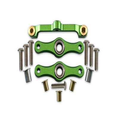 GPM For Tamiya TT-01 Upgrade Parts Aluminum Steering Assembly With Bearings - 1 Set Green