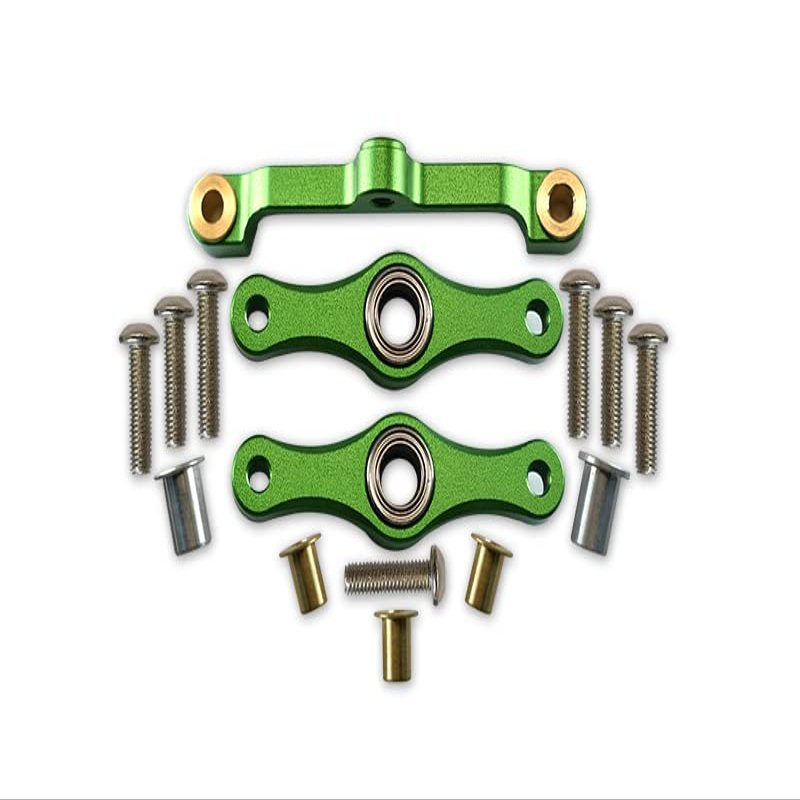 GPM For Tamiya TT-01 Upgrade Parts Aluminum Steering Assembly With Bearings - 1 Set Green
