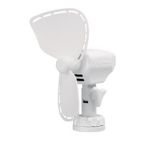CAFRAMO ULTIMATE 12V 2-SPEED 7" FAN WHITE W/ LIGHTER PLUG "Prod. Type: Automotive/RV"