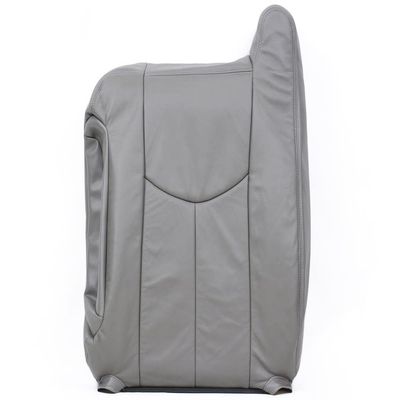 Richmond Auto Upholstery - Driver Side Lean Back Replacement Leather Seat Cover, Gray (Compatible with 2005 Chevy Silverado 1500 LT LS)