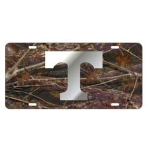 Tennessee Volunteers Camo Laser Cut License Plate (Camo/Silver) CAMO/SIL
