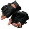 Milwaukee Leather SH851 Men's USA Deer Skin Leather Black Gel Padded Palm Fingerless Motorcycle Riders Gloves - 2X-Large view 1