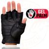 Milwaukee Leather SH851 Men's USA Deer Skin Leather Black Gel Padded Palm Fingerless Motorcycle Riders Gloves - 2X-Large view 2