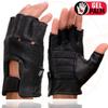 Milwaukee Leather SH851 Men's USA Deer Skin Leather Black Gel Padded Palm Fingerless Motorcycle Riders Gloves - 2X-Large view 3