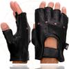 Milwaukee Leather SH851 Men's USA Deer Skin Leather Black Gel Padded Palm Fingerless Motorcycle Riders Gloves - 2X-Large view 4