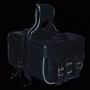 Milwaukee Leather SH67001ZB Black Straight Drop Zip-Off Triple Strap PVC Throw Over Saddlebags - One Size view 2