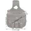 Milwaukee Leather SH67001ZB Black Straight Drop Zip-Off Triple Strap PVC Throw Over Saddlebags - One Size view 4
