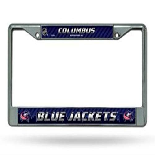 Rico Columbus Blue Jackets Chrome Metal License Plate Frame