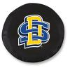 South Dakota State University Tire Cover - Size A (34"x8") on Black Vinyl view 1