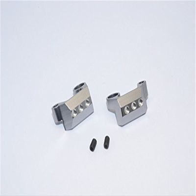 Axial Yeti (AX90026) & Yeti SCORE (AX90068) Upgrade Parts Aluminum Rear Cage Mount - 1Pr Gray Silver