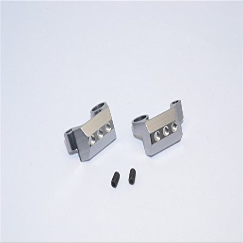 Axial Yeti (AX90026) & Yeti SCORE (AX90068) Upgrade Parts Aluminum Rear Cage Mount - 1Pr Gray Silver