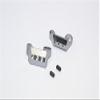 Axial Yeti (AX90026) & Yeti SCORE (AX90068) Upgrade Parts Aluminum Rear Cage Mount - 1Pr Gray Silver view 2