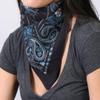 Hot Leathers womens Motorcycle bandannas, Black/Turquiose, 21 Inch x Inch US view 3
