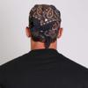 Hot Leathers Paisley Skulls Bandana (Black/Orange, 21" x 21") view 3