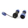 uxcell Pair Waterproof Aviation Cable Connector + Socket SD16-5 5 Pin IP68 view 1