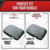 RedlineGoods armrest Cover Compatible with Ford Mustang 2015-23. Tailor Made - not Universal. Genuine top-Grade Italian Black Perforated Leather with Silver Thread view 2