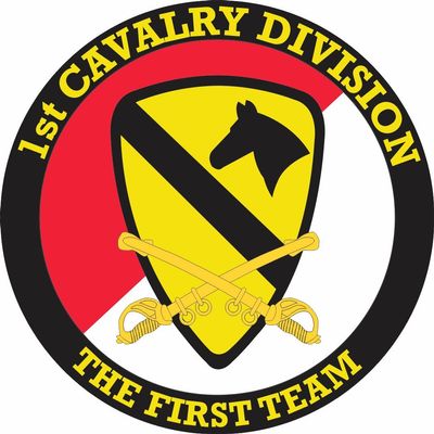 1st Cavalry Division with Sabres 5.5 Inch Decal (2 Pack)