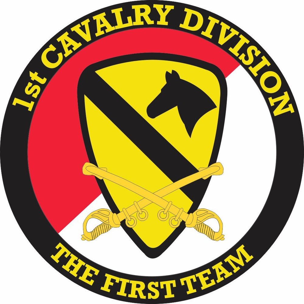 1st Cavalry Division with Sabres 5.5 Inch Decal (2 Pack)